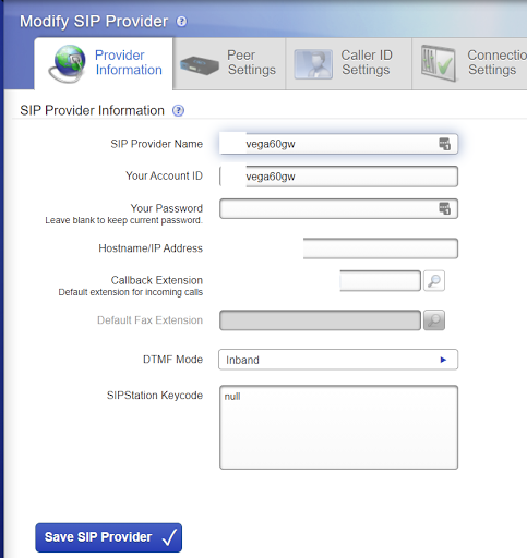 Get DTMF to Work Between a Switchvox PBX and Vega Gateway